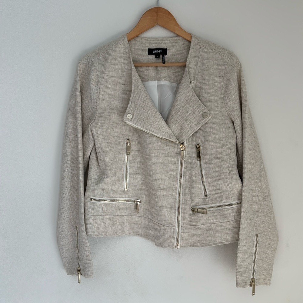 DKNY Asymmetrical Zip Jacket- Medium